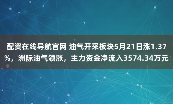 配资在线导航官网 油气开采板块5月21日涨1.37%，洲际油气领涨，主力资金净流入3574.34万元