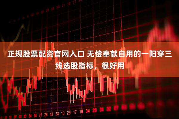 正规股票配资官网入口 无偿奉献自用的一阳穿三线选股指标,很好用